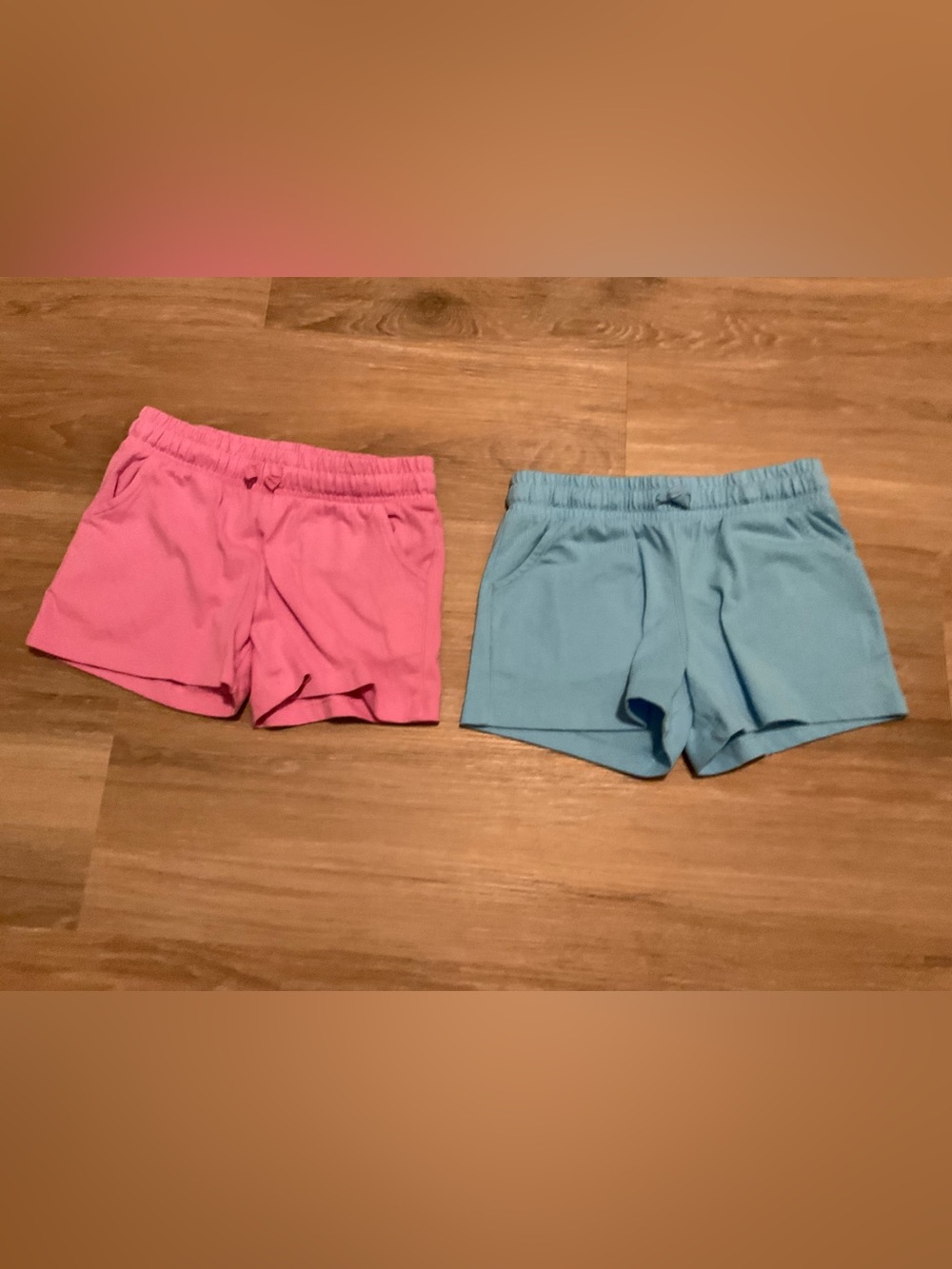 Cat & Jack Girls' Pull-On Shorts in Pink and Light Blue